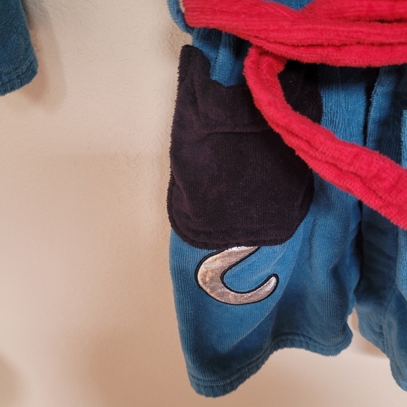 Blue Pirate Hooded Robe with Red Belt - Picture 4 of 4